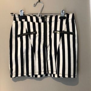 H & M striped skirt